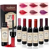 [♥-Diseño único y soporte siempre]-Viene con un diseño único, como una botella de vino tinto. Adecuado para mujeres y niñas a las que les gusta usar colores brillantes para crear sus labios. Siempre estamos disponibles para cualquier otra pregunta.