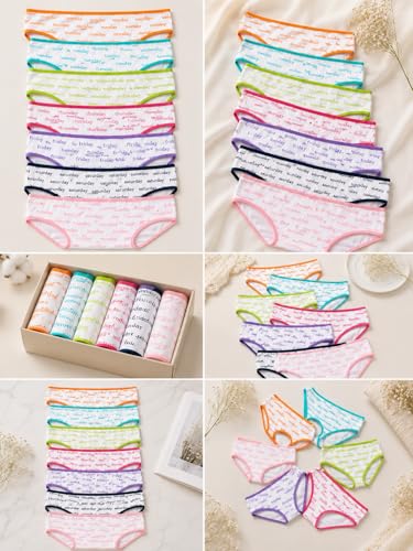 Image of TuddyBuddy Girl's 100% Cotton Graphic Prints Briefs /Panty /Underwear /Panties, Multicolor
