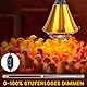 Klarlight Infrarot Wärmestrahlgerät mit Dimmer,Wärmelampen für Geflügel,E27 Wärmestrahler Maximal 275W,2M Kabel,Wärmelampen Hühnerstall Tiere hühner Kaninchen Hühnerlampe(Ohne Glühbirne)