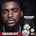 Beard Brush, Beard Comb, Beard Oil, & Beard Balm Grooming Kit for Men's Care, Travel Facial Hair Set for Growth, Styling, Shine & Softness, Great Gifts for Him, Fathers Day, Dad Gifts