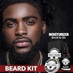 Beard Brush, Beard Comb, Beard Oil, & Beard Balm Grooming Kit for Men's Care, Travel Facial Hair Set for Growth, Styling, Shine & Softness, Great Gifts for Him, Fathers Day, Dad Gifts - Image 4