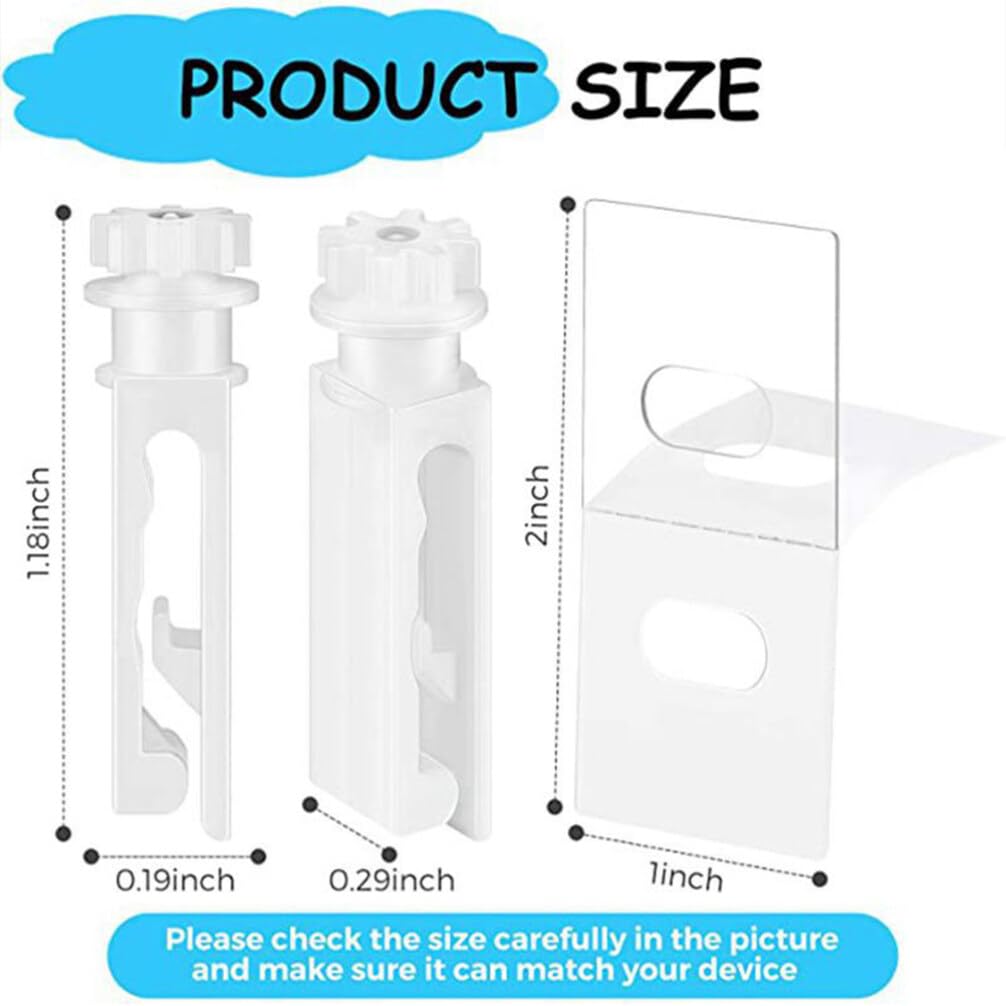 BESPORTBLE 24sets Vertical Blind Stem Replacement Repair Tabs for Window Blinds Repairing Tools for Compatible