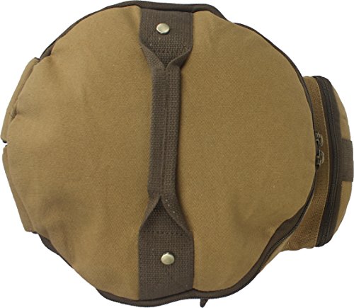 Convertible Canvas Backpack Duffle Bag Large Travel Weekend Carry Duffel 3 in 1 Rucksack - Coyote Brown4