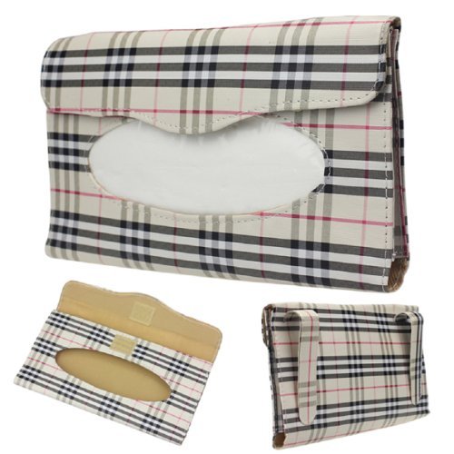 Coromose Convenient Car Sun Visor Leather Tissue Box Paper Holder by coromose
