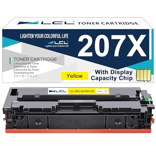 Toner 207X W2212X Jaune Haute Capacité Compatible Imprimante HP M283fdw