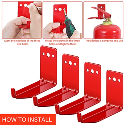 Fire Extinguisher Mount For Wall Fire Extinguishers Mounting Bracket Universal Fire Extinguisher Wall Hook Hanger Holding To 40 Lbs #TOP4