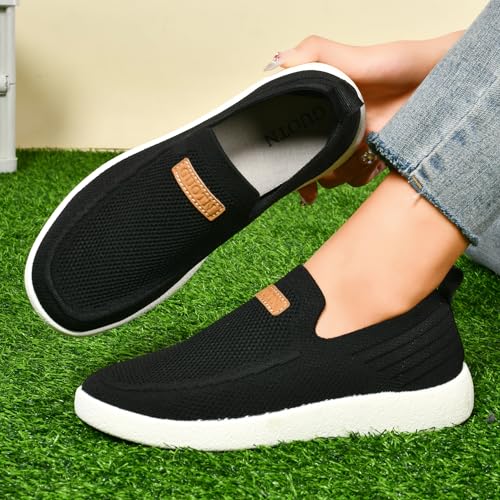 Image of Women's Slip Ons Lightweight Comfortable Loafers for Women Casual Deck Shoes Breathable Outdoor Walking Shoes