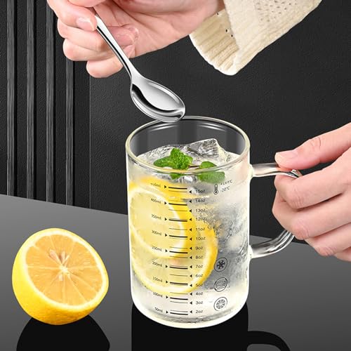 Vaso medidor de vidrio borosilicato 450 ml con asa miniatura 2