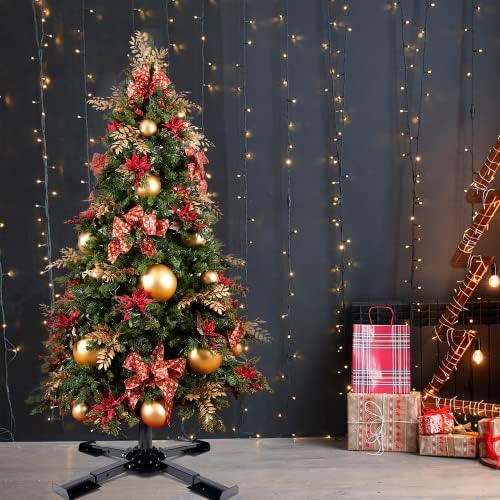 Maylai Christmas Tree Stand, Collapsible Artificial Christmas Tree Holder Base,Heavy Metal Christmas Tree Stand,Portable Beach Umbrella Stand