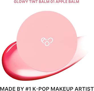 AOU Growy Tinted Balm Natural Glow Tinted Lip Balm Instantly Hydrates Chapped Lips 3.4g (01 Apple Balm)