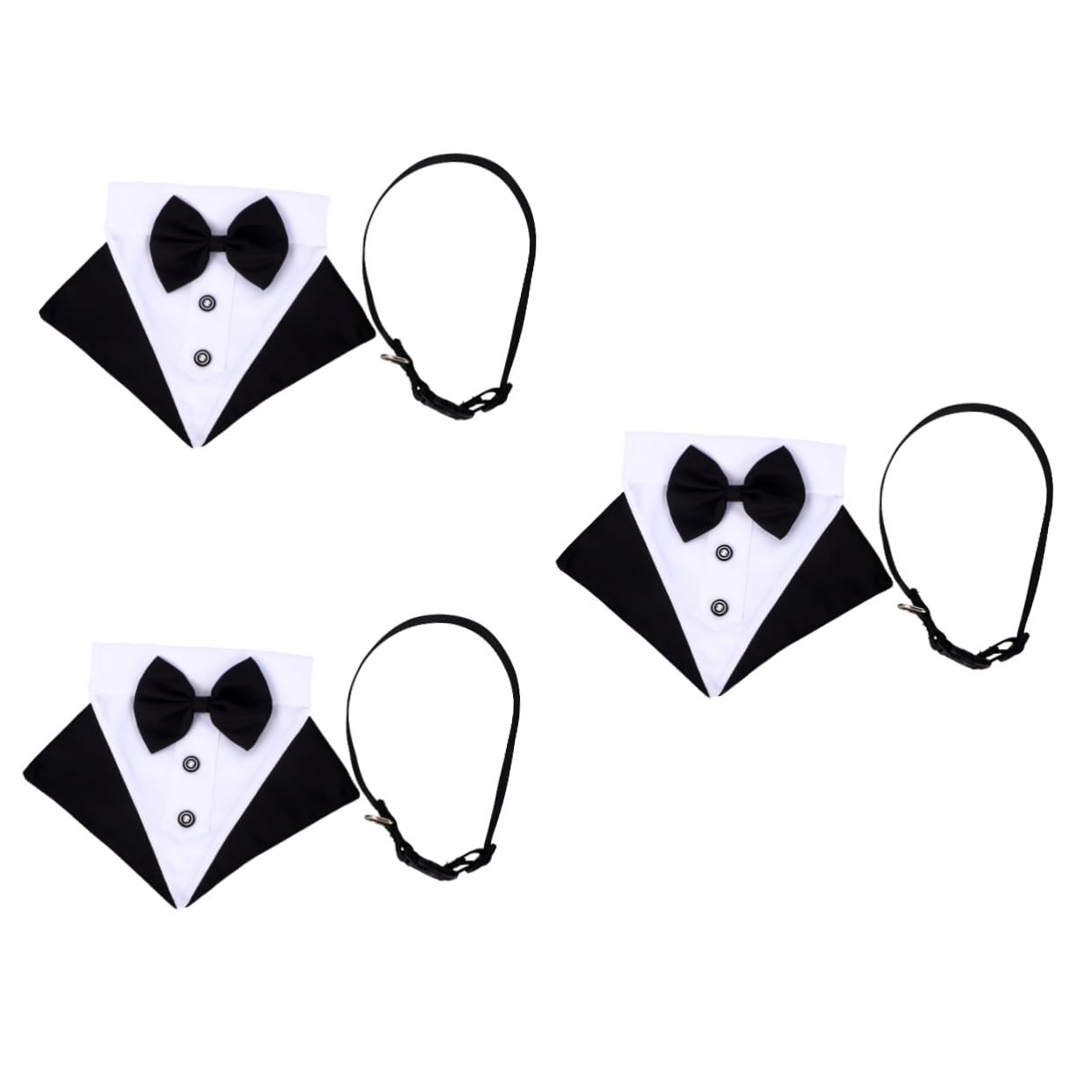Angoily 3ensembles Bandana pour Chien Écharpe Triangulaire Élégante pour Animaux Bavoir Confortable pour Chien pour Éviter Les Salissures Lors des Repas