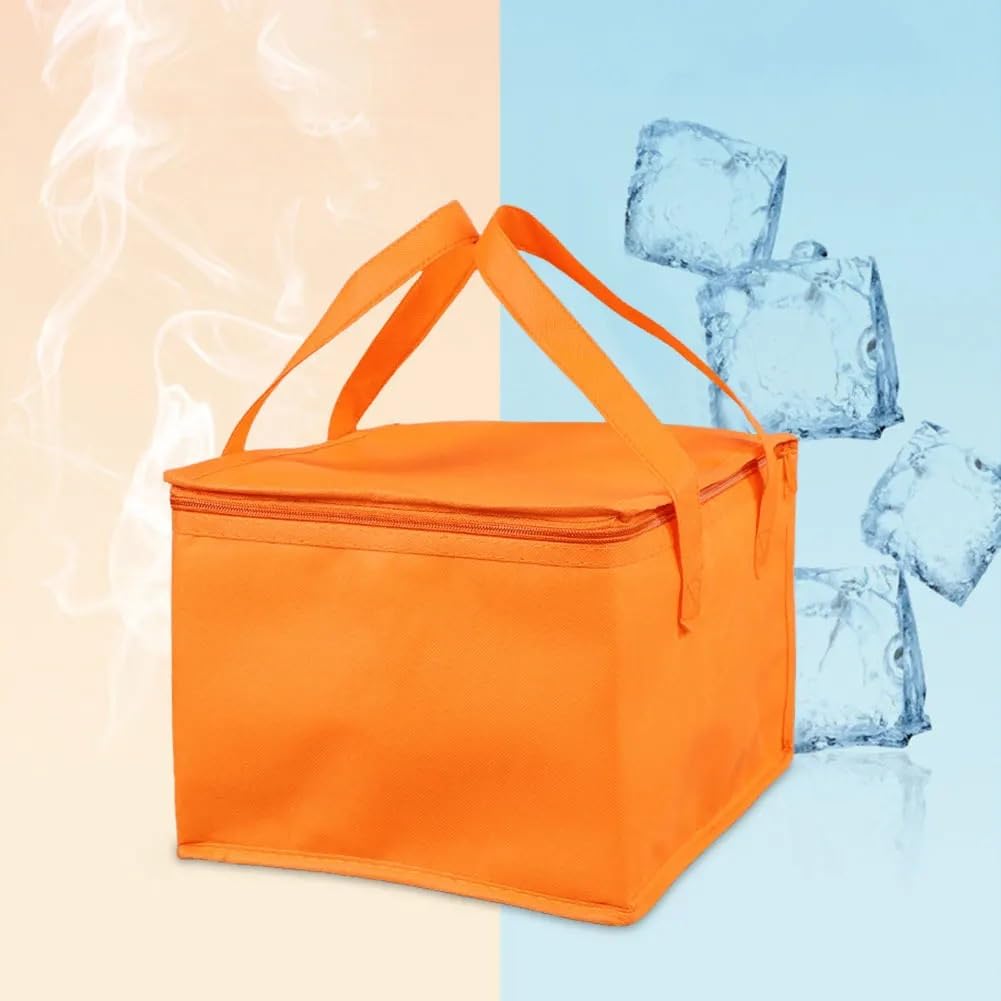 Bolsa térmica, Bolsa térmica reutilizable for reparto de pizza con aislamiento térmico(Giallo,220x220x190mm)