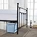 Twin Size Bed Frame, VECELO Metal Platform Mattress Foundation / Box Spring Replacement with Headboard Victorian Style