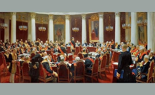Impression d'art Conseil d'État par Ilya Repin en toile haute définition pour bureau