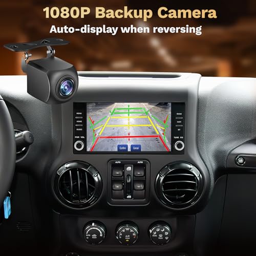 [4G+64G] Car Radio for Jeep JK Wrangler 2007-2017: 7" HD Touch Screen Stereo with Wireless CarPlay Android Auto 5G WiFi Bluetooth GPS FM 32EQ SWC, Free Backup Camera by Jingelsye - Image 8