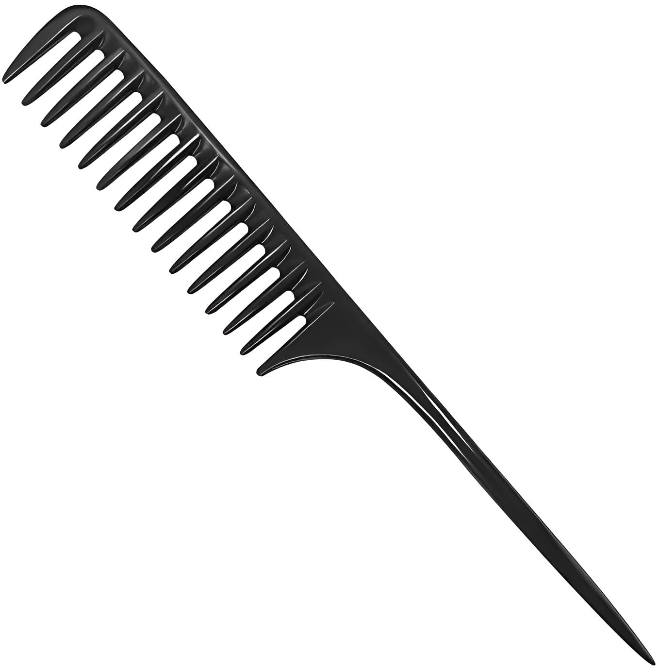 Tail Comb Black Tooth Comb,Teasing Comb,Best Styling Comb,Hair Combs for Women,Anti Static Heat Resistant Parting Comb, One Size