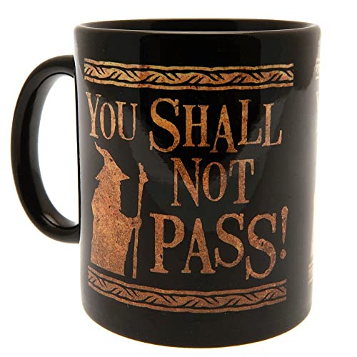 Pyramid International The Lord of The Rings (You Shall Not Pass) Black Mug - 10Oz / 315Ml Ceramic Mug - One Size