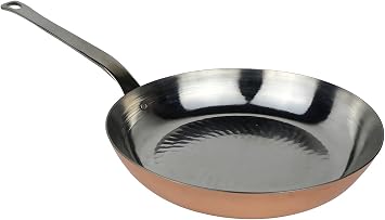 Profesyonel  ef Tipi Bak r K zartma Tavas , 25 cm  ap, 5 cm Derinlik, Modern Tasar m, 1.5 mm Kal nl k