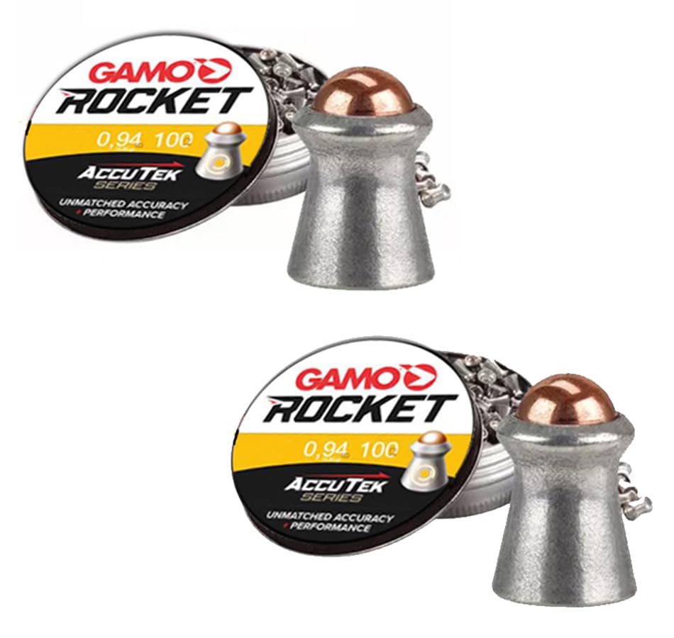 ECOMMUR Balines Gamo ACUTTEK Rocket (4,5mm) | 150 uds por Caja. 0,49 g por balín. Pack de 2 Cajas. Balines de aleación. Rápidos, precisos y penetrantes. Cargadores 10x