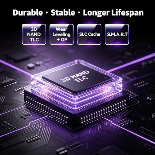 Fikwot FN950 4TB NVMe SSD PCIe Gen4x4 M.2 2280,Read Up to 5000MB/s, Configure SLC Cache, Internal Solid State Drive for PS5 Laptop Desktop — 사진 2