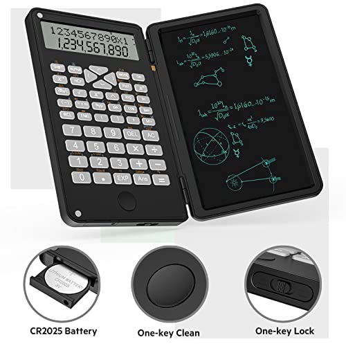 Lmaive Scientific Calculators, Calculators 12-Digit Calculator With Writing Tablet, Foldable Financial Calculator, Lcd Dual Display Desk Calculator Pocket Calculator For School Office #TOP6