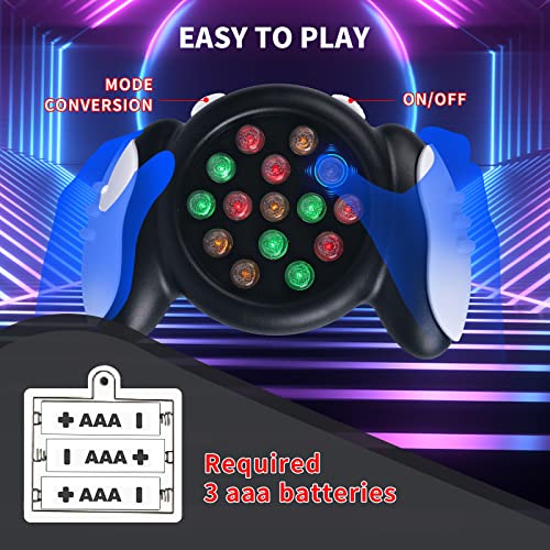 Educational Brain Teaser Memory Game,15 Key Handheld Memory Game With Light & Sound,2 Gaming Mode Electric Point Brainy Game For Adult & Kid,Brain Challenge For Boys & Girls Ages 3+ #TOP2