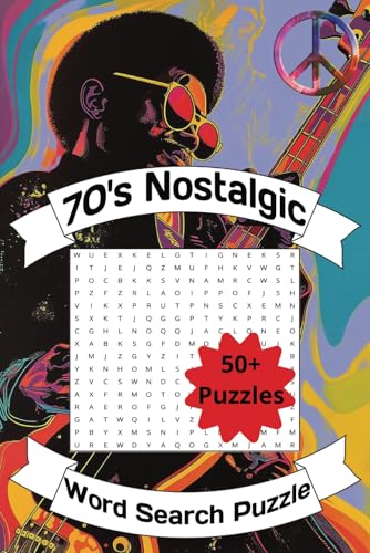 70s Music, Art, & Cinema Word Search Puzzle Book: Easy to Read Print about 70s Art, Music, & Cinema | 6x9 inch, 110 pages 55 Puzzles