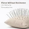 Naler 800PCS Straight Pins, Fine Head Pins, Push Pins for Jewelry Making, Sewing Craft, DIY Craft Decoration, 0.7×0.04in #1