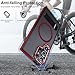 MALEWOLF Magnetic Case for Samsung Galaxy S23 Ultra, Compatible with Magsafe, Anti-Slip TPU Edge, Adjustable Kickstand for Galaxy S23 Ultra Case, Drop Protection Slim Shockproof Cover (Black/Red)
