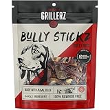 Grillerz Bully Bits, 1/2 lb Bag, 8 oz, All Natural Dog Treat for All Breeds, Dog Chew for Healthy Teeth