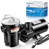 Pool Pump 1.5 HP Above Ground, W3SP1580X15 Replacement for Hayward PowerFlo LX Series, 115V Single Speed 3450RPM Quiet Corrosion Resistant Swimming Pool Pump