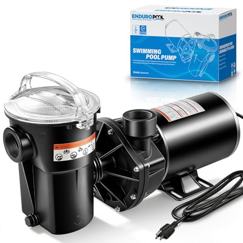Pool Pump 1.5 HP Above Ground W3SP1580X15 Replacement for Hayward PowerFlo LX Series 115V Single Speed 5460GPH High Flow Quiet Corrosion Resistant Swimming Pool Pumps with Filter