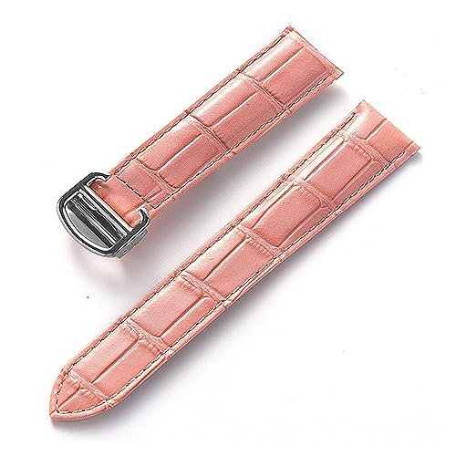 Bracelet de montre en cuir HMFANG à boucle déployante élégante