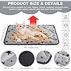 Self Warming Cat Bed Self Heating Dog Mat Star Pattern Warm Thermal Pet Pad Reflects Body Heat Washable Soft Puppy Crate Pad Anti Slip Kennel Mat for Pets(Grey,18'' L X 24'' W X 0.4'' Th)
