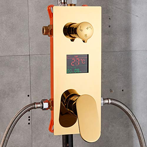 Affichage numérique à 3 voies pour robinets de douche or LED - 2