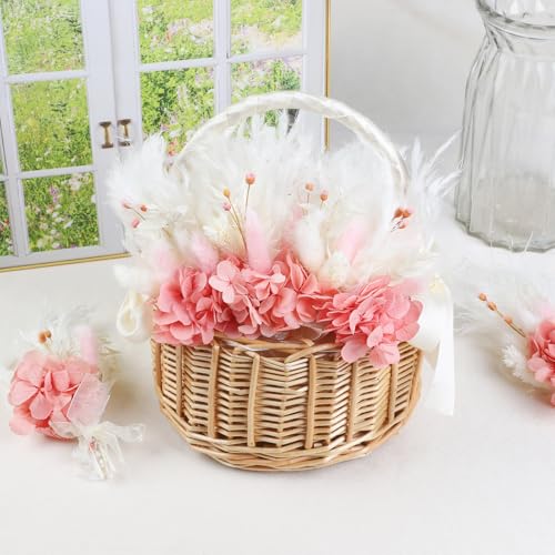 6 mini ramos de flores secas boho para decoración miniatura 5