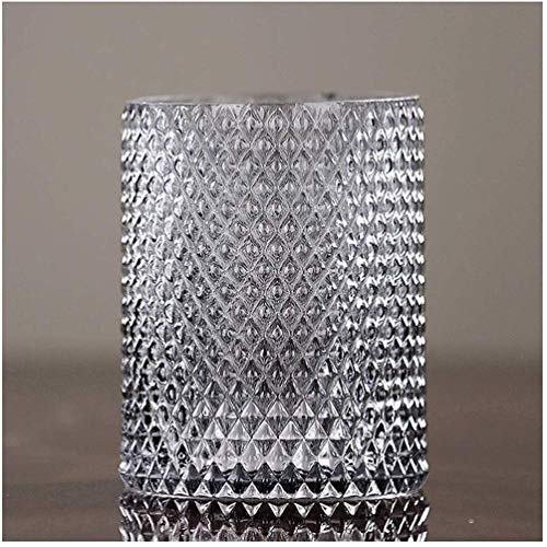 MU Jarrón antiguo moderno minimalista vidrio geométrico transparente sala de estar hogar flor seca enchufe decoración del hogar,si