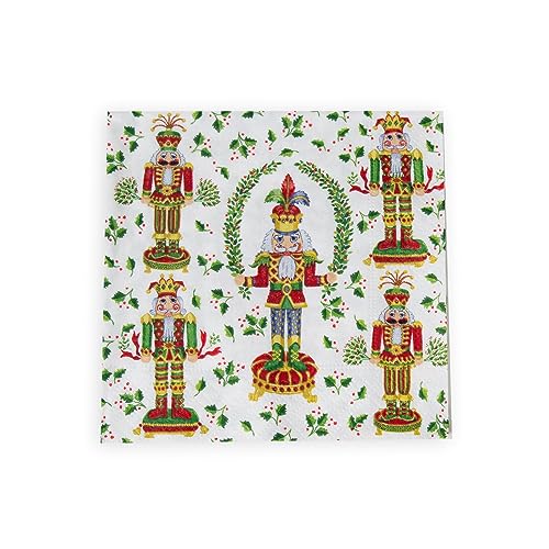 Nutcracker Christmas Cocktail Napkins - 20 Per Package