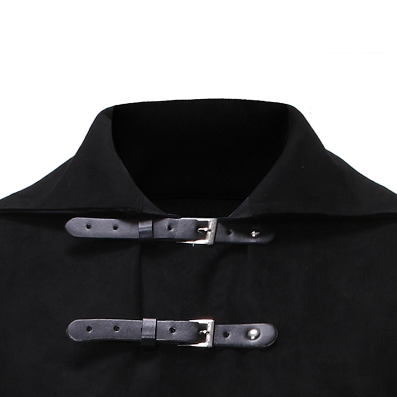 Gilet Steampunk Frack da Uomo Lungo Gilet Vintage Medievale Vest Senza Maniche Giacca Gotica Uomo Risvolto Vest Slim Fit Panciotto con Regolabile Taglia, Rinascimentale Panciotto Halloween Costume