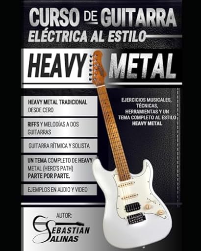 Curso de guitarra eléctrica al estilo Heavy Metal: Ejercicios musicales, técnicas, herramientas y un tema completo al estilo Heavy Metal: 3 (ESTILOS DE GUITARRA ELÉCTRICA) | Ya disponible en tu tienda friki favorita! En mundofriki.es!