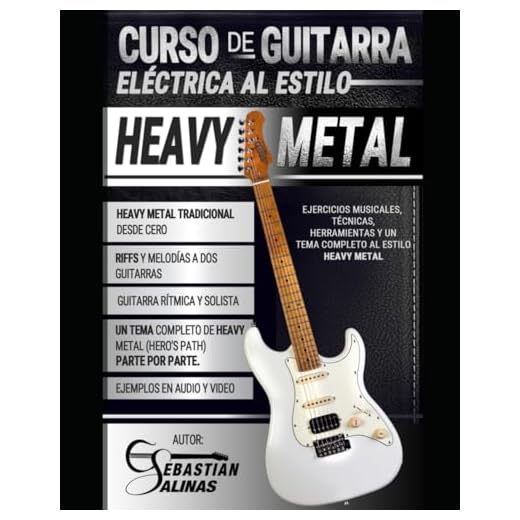 Curso de guitarra eléctrica al estilo Heavy Metal: Ejercicios musicales, técnicas, herramientas y un tema completo al estilo Heavy Metal: 3 (ESTILOS DE GUITARRA ELÉCTRICA)