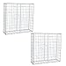 Produktbild ESTEXO Gabionen im 2er Set 100x100x30 cm, inklusive Spiralen und Distanzhalter
