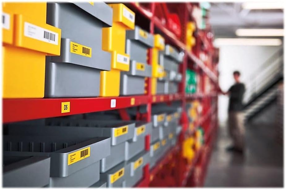 DYMO D1 High-Performance Polyester Removable Label Tape, 0.37" X 23 Ft, Black On White - Image 8