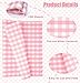 MUNILAIL 100 Sheets Gingham Tissue Paper 14 x 20 Inches Pink and White Checkered Tissue Paper for Gift Bags Bulk Wrapping Papers Gift Papers Tissue for Birthday Gift Packing Crafts