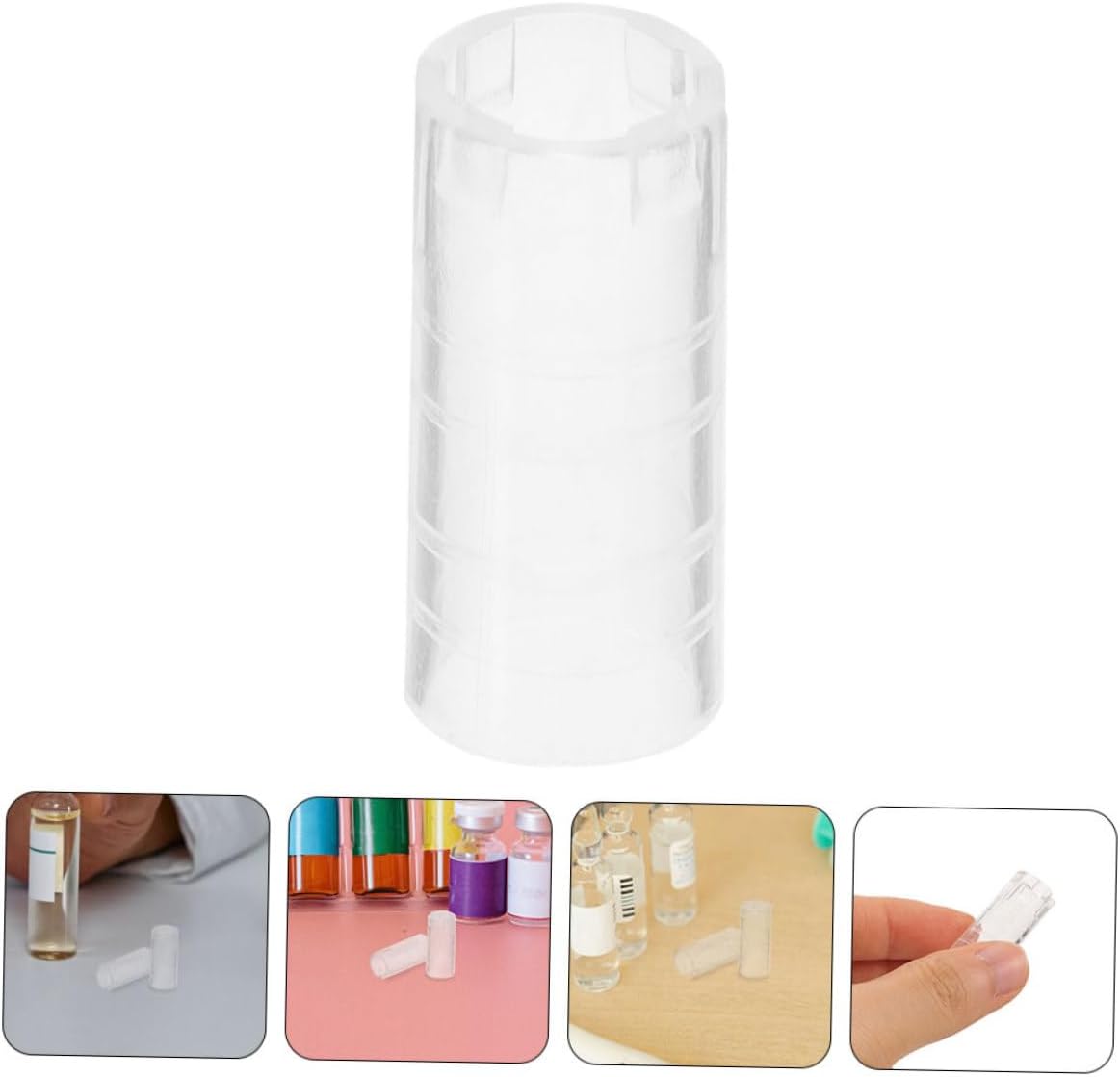 10pcs Transparent Vial Opener Tool Protective Sleeve Non- Breaker for Easy Handling of Glass for Home Use and Safe Disposal