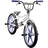 [page_title]-deTOX BMX 20 Zoll Rude Skyway Freestyle Bike Street Park Fahrrad viele Farben (weiß/lila)