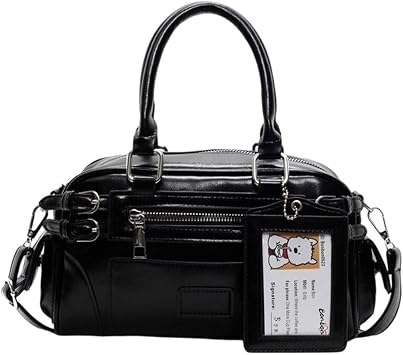Sanfly Pu Leather Armpit Bag Fashion Underarm Bag Womens Bowling Bag Y2k Shoulder Bag Portable Tote Shoulder Messenger Bag