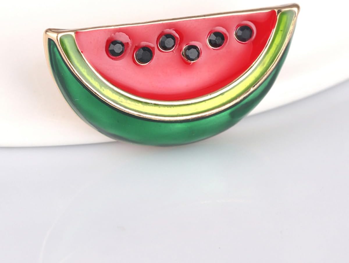 6pcs Watermelon Brooch Pins Alloy Fruit Jewelry for Women image 5