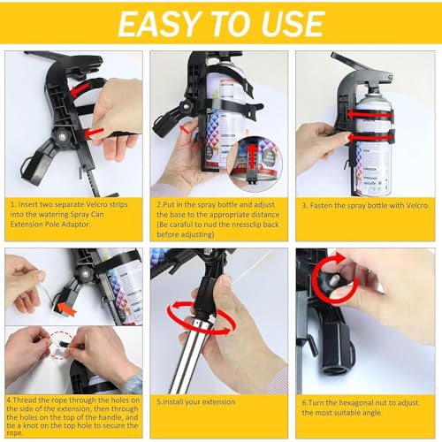 Adaptador de aerosol para eliminar avispas y pintar techos altos sin usar escaleras 5