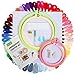 Produktbild SOLEDI Stickerei Set Weicher Polyester Perfekt für Bracelets Stickerei Basteln Arts Kreuzstich 8m 6-fädig Embroidery Threads Einweg (50 Farben Stickerei-Kit)